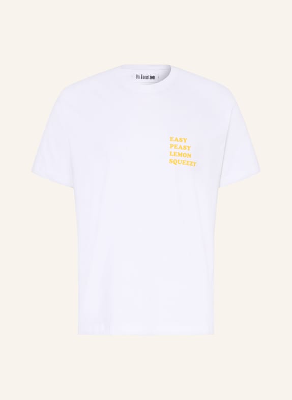 On Vacation T-Shirt WEISS / DUNKELGELB