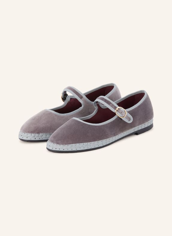 FLABELUS Mary Jane ballerina flats SAMPSON GRAY