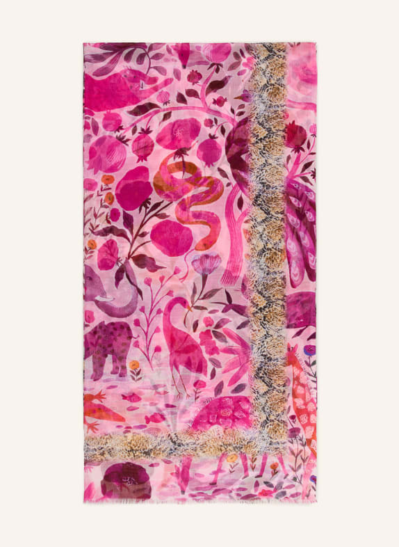 CODELLO Schal PINK / LILA / DUNKELORANGE