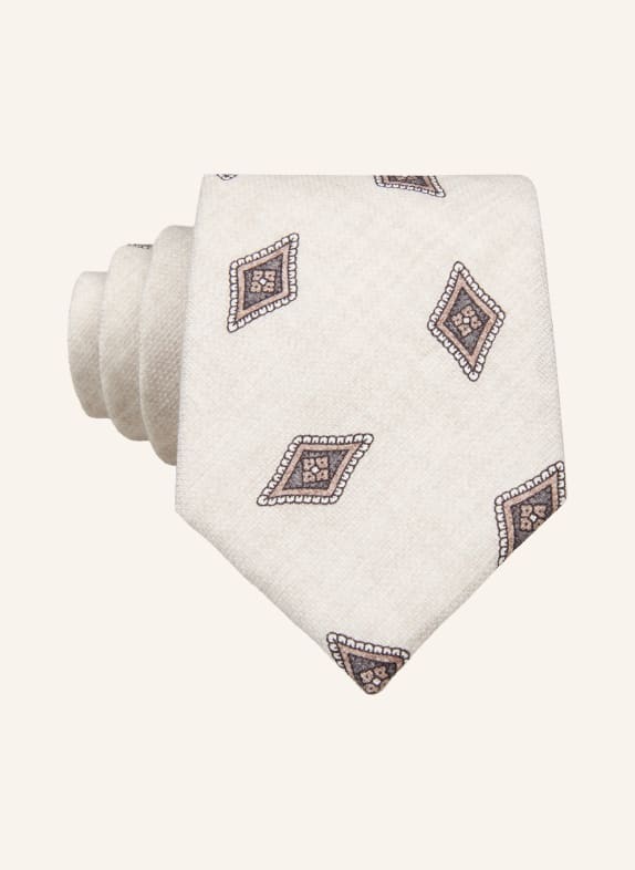Prince BOWTIE necktie CREAM / BROWN / BLUE GRAY