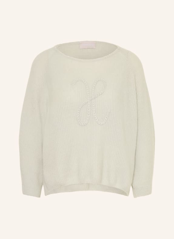 HEMISPHERE Pull en cachemire à manches 3/4 MENTHE