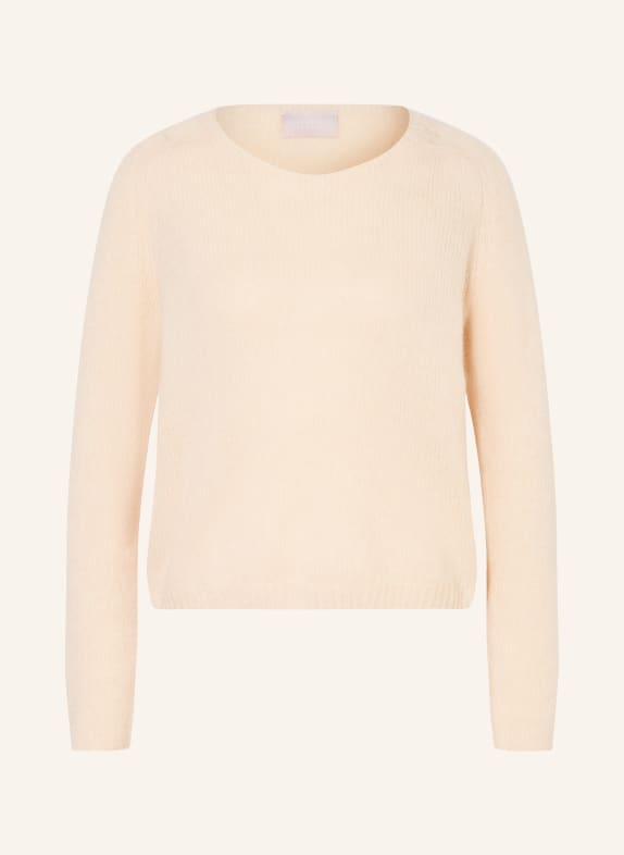 HEMISPHERE Svetr s kašmírem KRÉMOVÁ