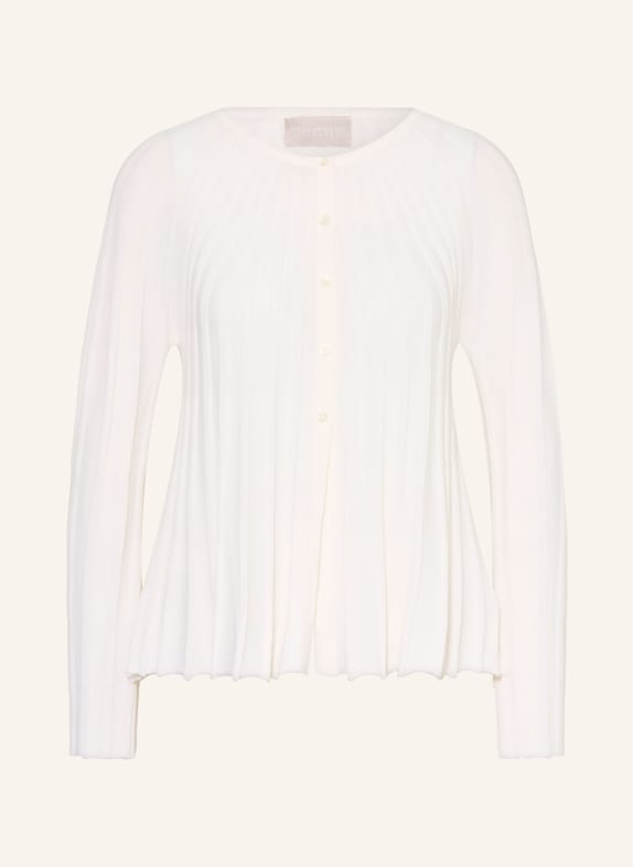 HEMISPHERE Cardigan en laine mérinos BLANC