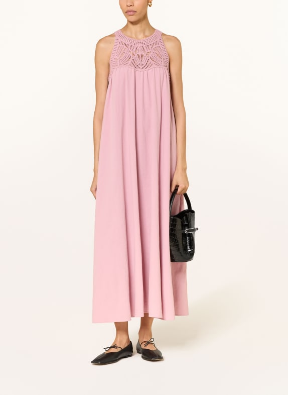 HEMISPHERE Dress in a mix of materials PINK