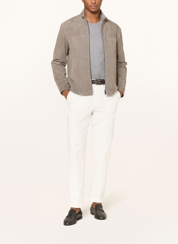STRELLSON Lederjacke JIMMY DUNKELGRAU