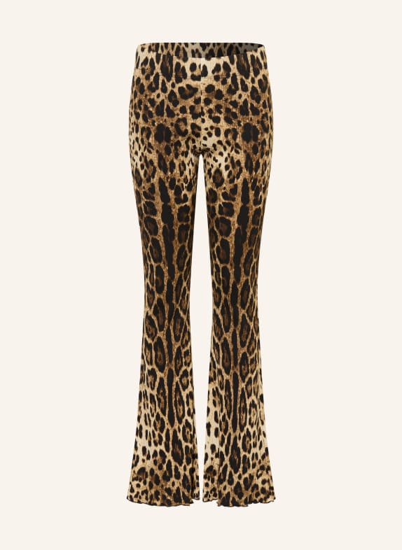 DOLCE & GABBANA spodnie JASNOBRĄZOWY / CIEMNOBRĄZOWY / BRĄZOWY