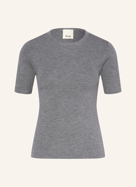 ALLUDE pletené tričko ŠEDÁ
