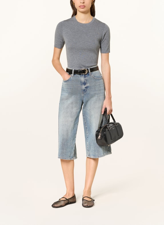ALLUDE gebreid shirt GRIJS