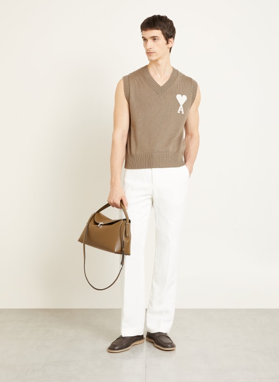 AMI PARIS pullunder BEIGE / ECRU