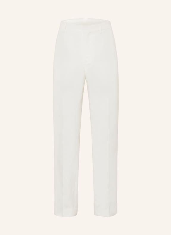 AMI PARIS Pantalon coupe classique avec lin ÉCRU