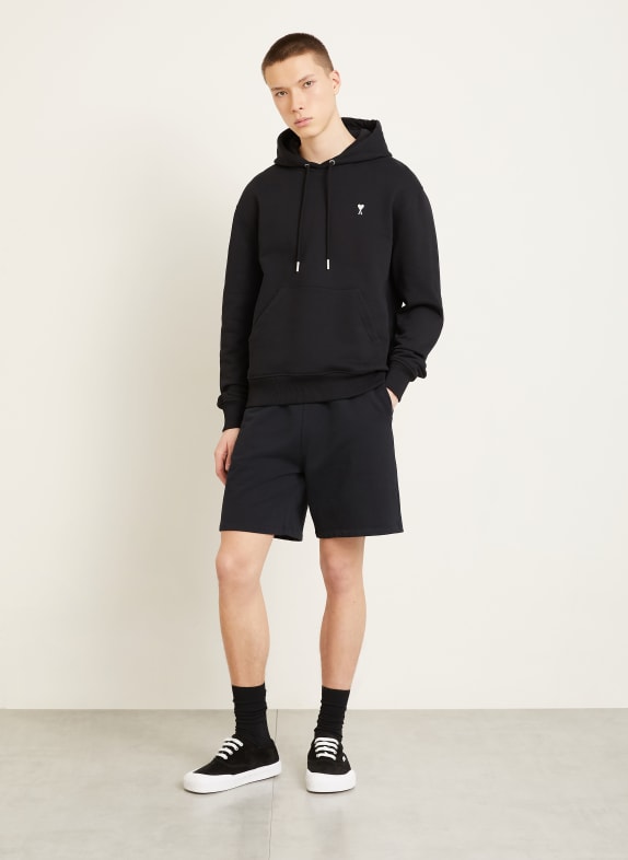AMI PARIS Sweatshorts ZWART