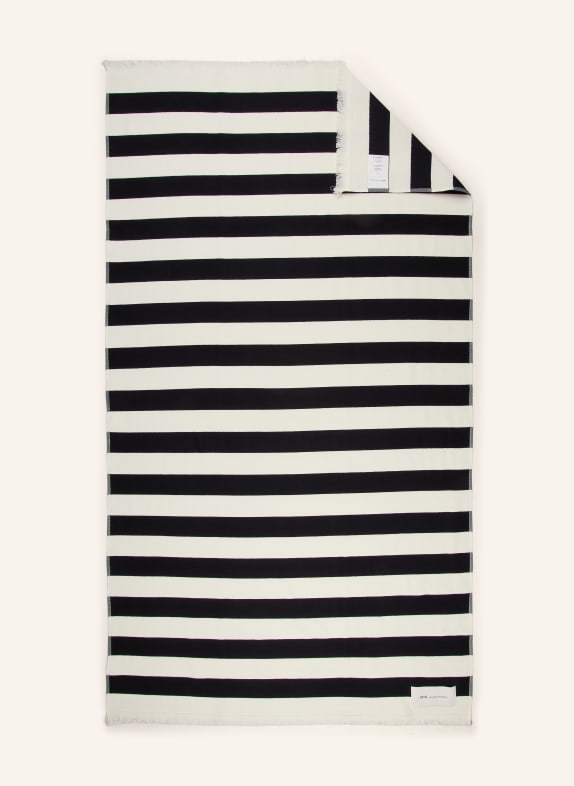 AMI PARIS Strandtuch SCHWARZ / CREME