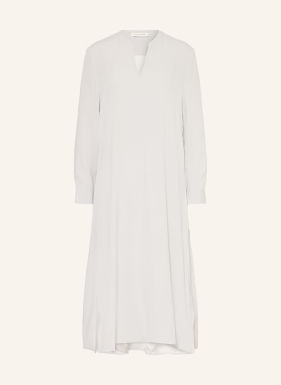 Alcidia da Veiga robe en soie GRIS CLAIR