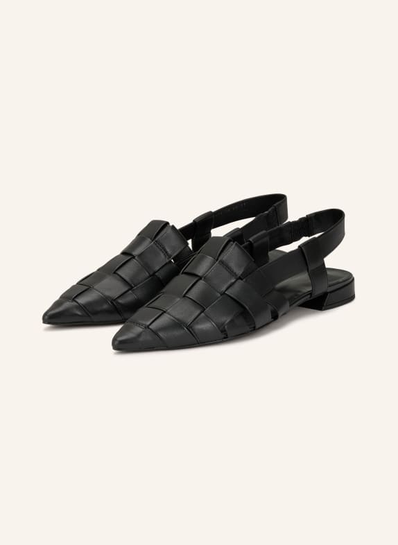 Högl sling ballerinas BLACK