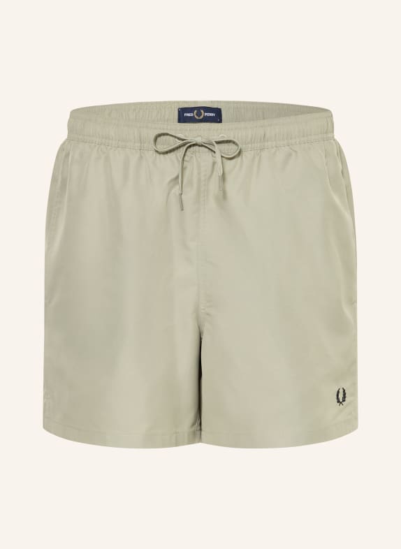 FRED PERRY swim shorts OLIVE