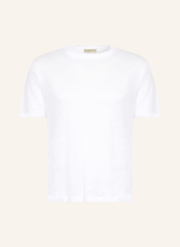 Officine Générale T-shirt z lnu BIAŁY