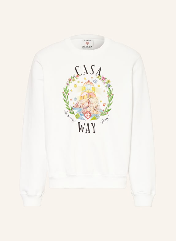 Casablanca CASA WAY sweatshirt WHITE / GREEN / BLACK