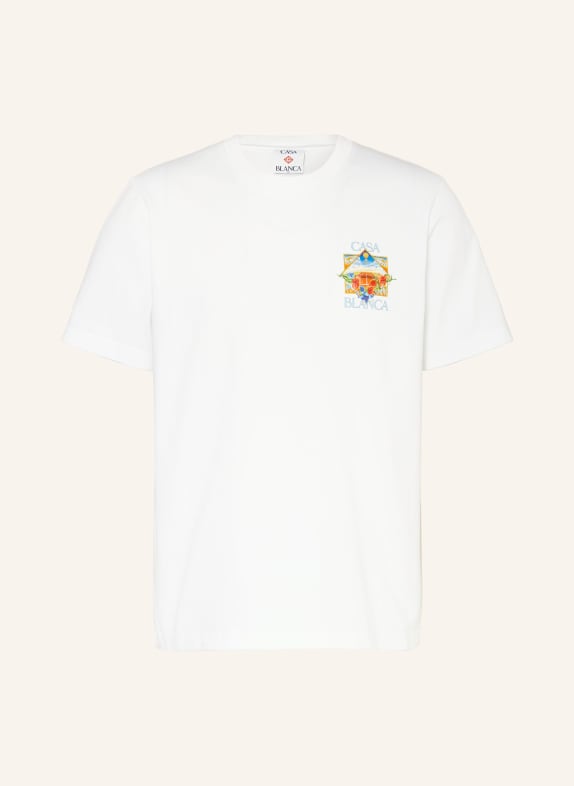Casablanca T-shirt WHITE / ORANGE / LIGHT BLUE