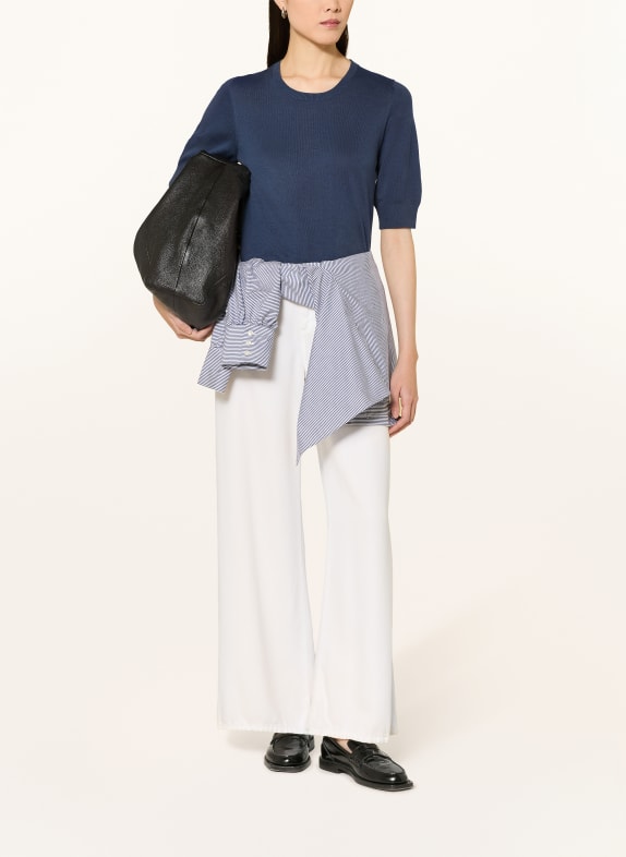 REPEAT gebreid shirt DONKERBLAUW