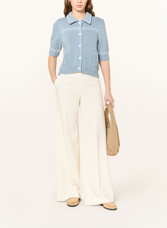 REPEAT vest BLAUWGRIJS / WIT