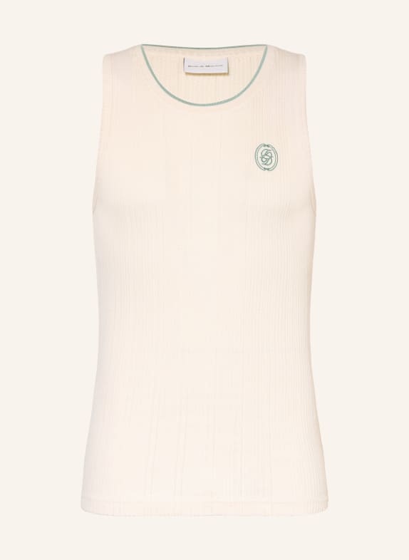 DRÔLE DE MONSIEUR pletený top REŽNÁ / PETROLEJOVÁ