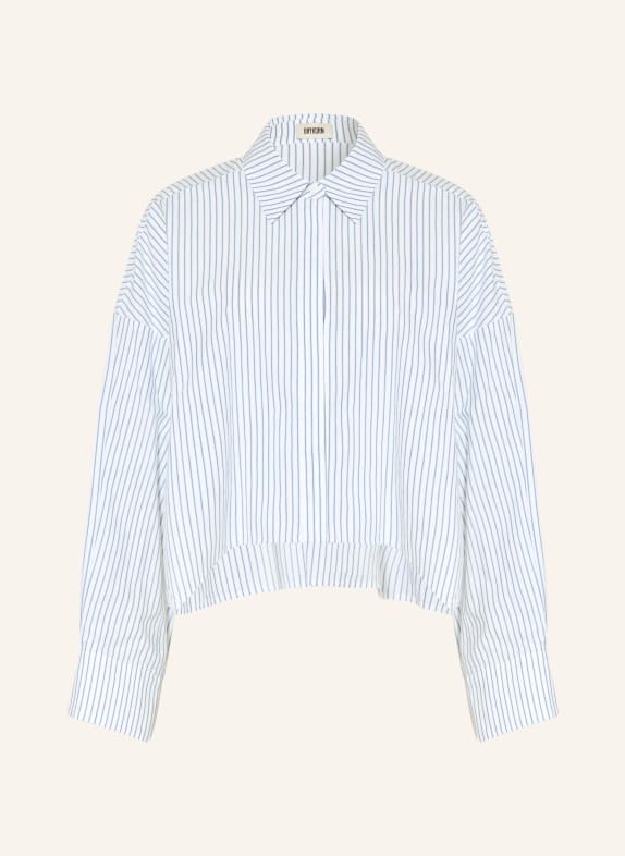 DRYKORN Košile OSHIA BÍLÁ / TMAVĚ MODRÁ / TMAVĚ MODRÁ