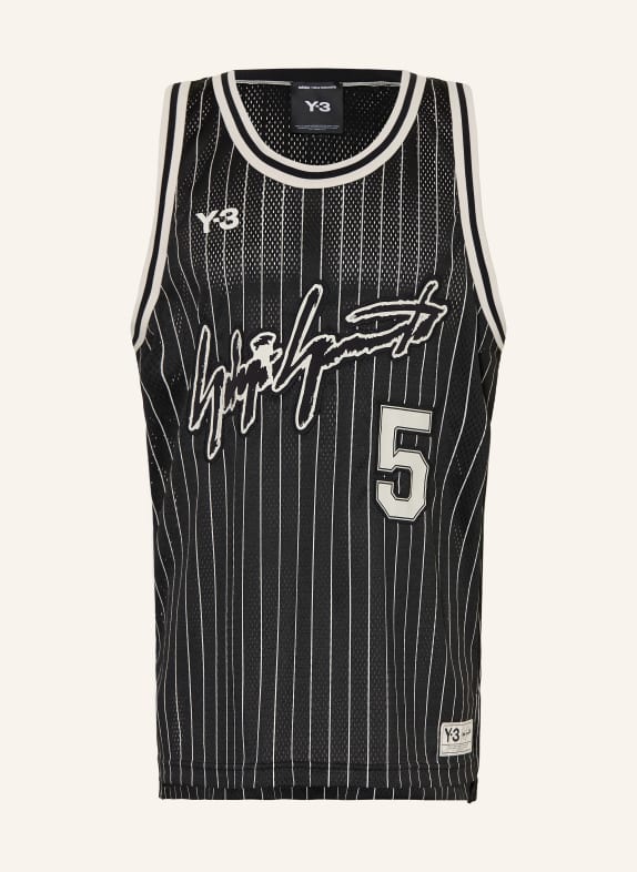 Y-3 ANTHONY EDWARDS mesh tank top BLACK / LIGHT GRAY