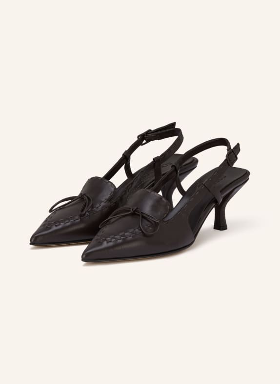 POMME D'OR HENRIETTE slingback pumps DARK BROWN