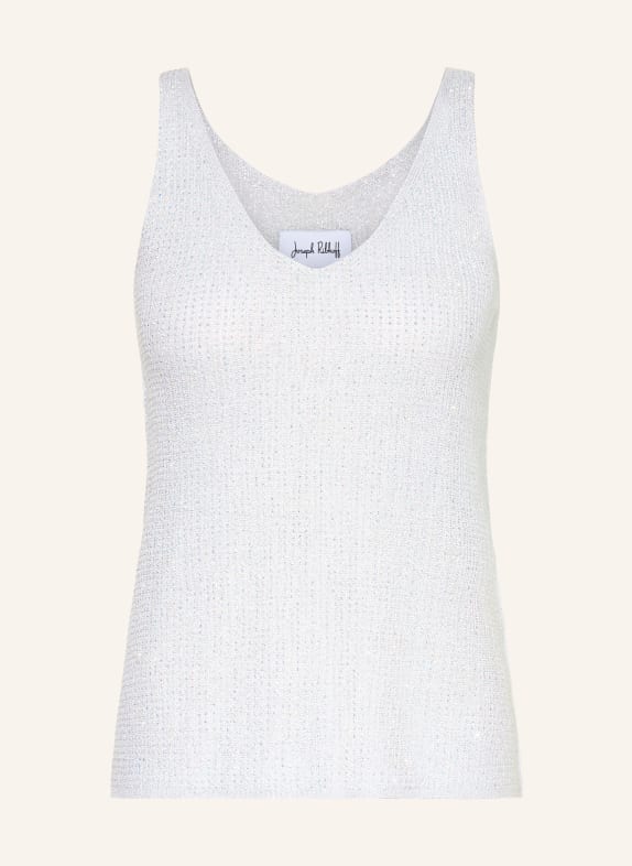 Joseph Ribkoff Úpletový top s ozdobnými kamínky KRÉMOVÁ