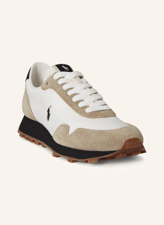 POLO RALPH LAUREN tenisky BÍLÁ / BÉŽOVÁ / ČERNÁ