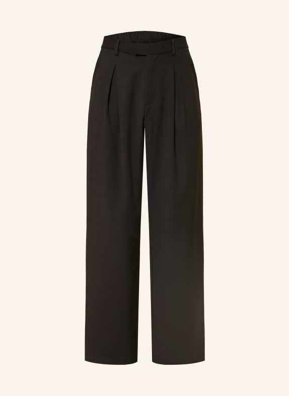 don't waste culture Pantalon GRAVELLE coupe classique NOIR