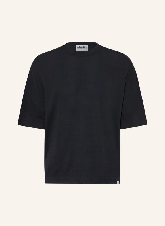 studio seidensticker pletené tričko ČERNÁ