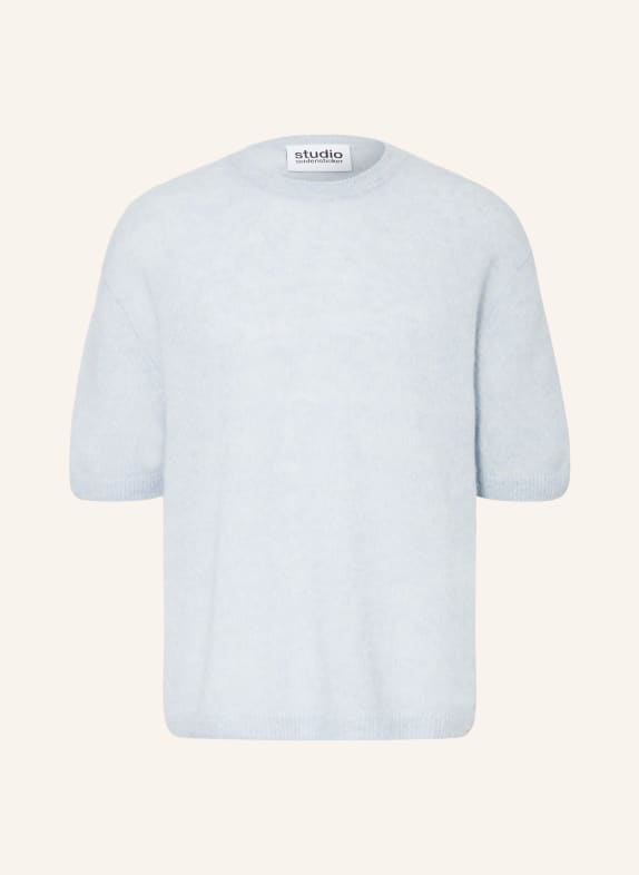 studio seidensticker Pletené tričko z mohéru TMAVĚ MODRÁ