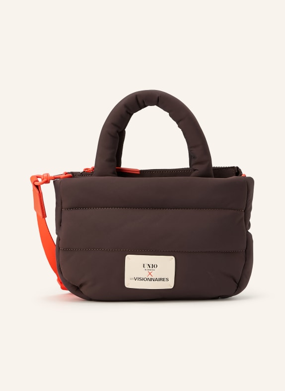 UNIO Handtasche CORTINA SMALL DUNKELBRAUN / ORANGE