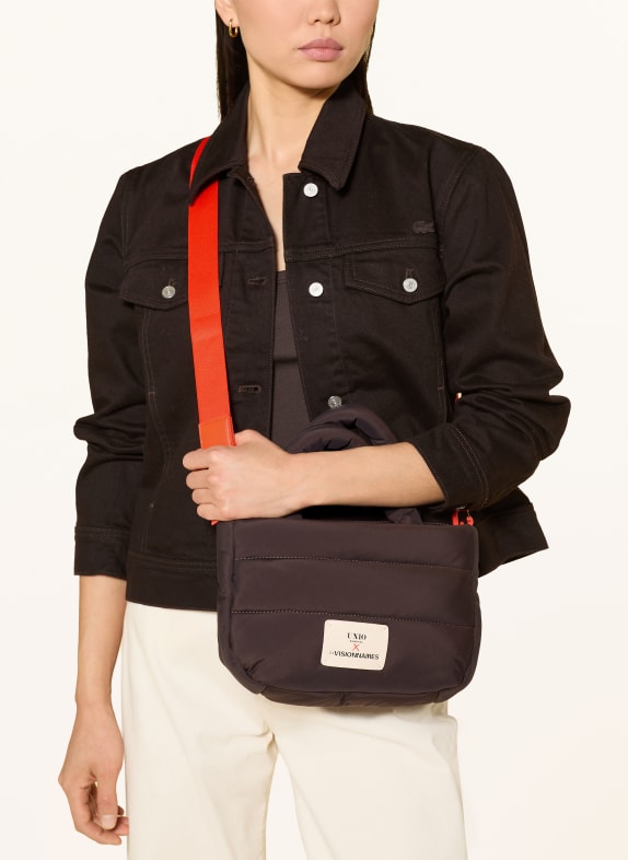 UNIO CORTINA SMALL handbag DARK BROWN / ORANGE