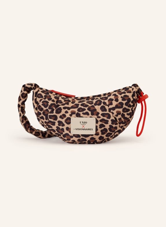 UNIO Taška přes rameno VANCOUVER LEO SMALL SVĚTLE HNĚDÁ / HNĚDÁ / ČERNÁ