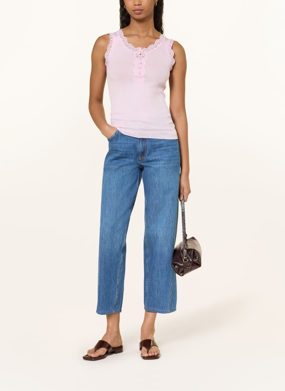 rosemunde Top RMWBALTA avec dentelle ROSE CLAIR