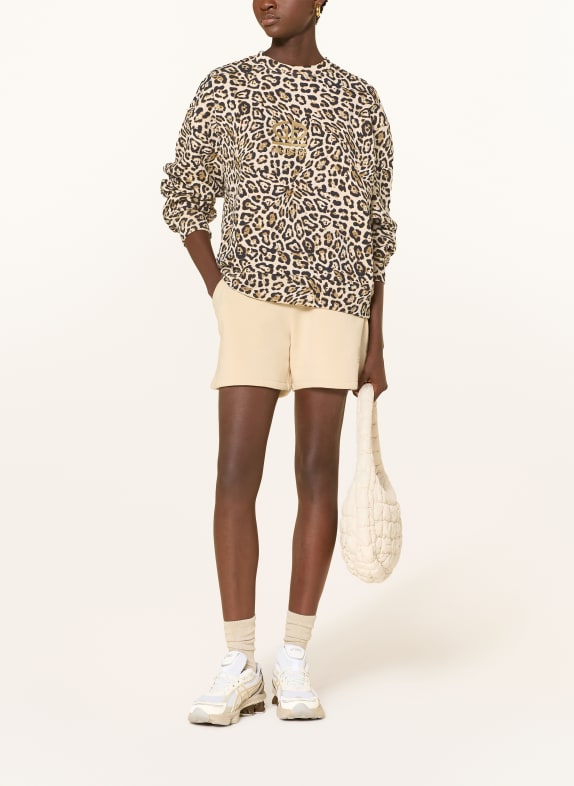 GOLDBERGH Sweatshirt KIARAH BEIGE / LICHTBRUIN / ZWART