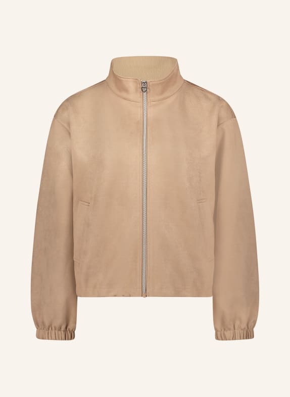 CARTOON Bunda v koženém vzhledu BÉŽOVÁ