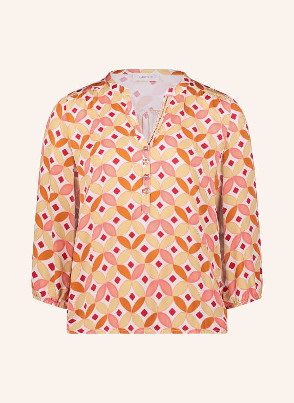 CARTOON Blouse shirt with 3/4 sleeves CREAM / ORANGE