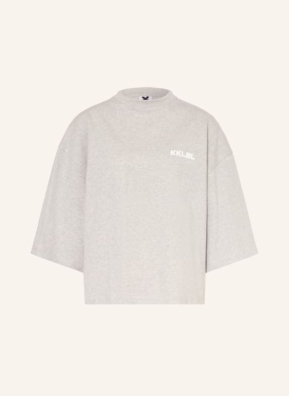 KARO KAUER Oversized tričko s 3/4 rukávy ŠEDÁ