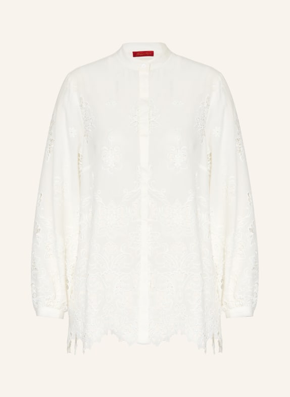 ELENA MIRO Blouse made of eyelet lace WHITE