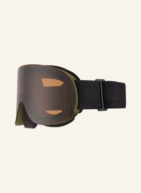 MONCLER GRENOBLE gogle narciarskie OLIWKOWY / CZARNY
