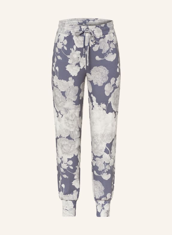 ESSENZA Spací kalhoty JULES EUNICE MODRÁ / TMAVĚ ŠEDÁ / ŠEDÁ