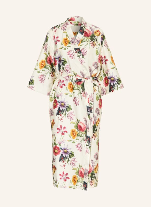 ESSENZA Dámský kimono ILONA FLOREA KRÉMOVÁ / TMAVĚ ČERVENÁ / ZELENÁ