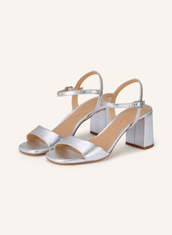 UNISA Lacksandaletten MORATY SILBER