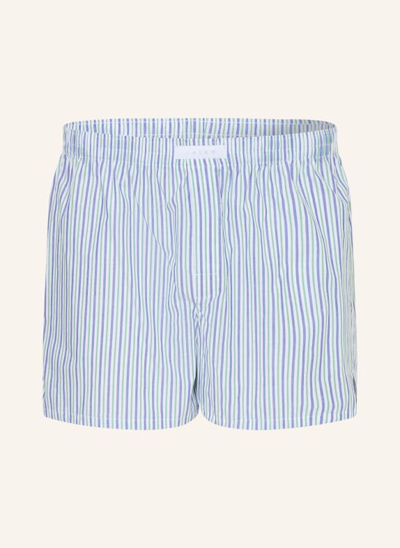 FALKE Boxerki internetowe DAILY WOVEN NIEBIESKI / JASNOZIELONY / BIAŁY