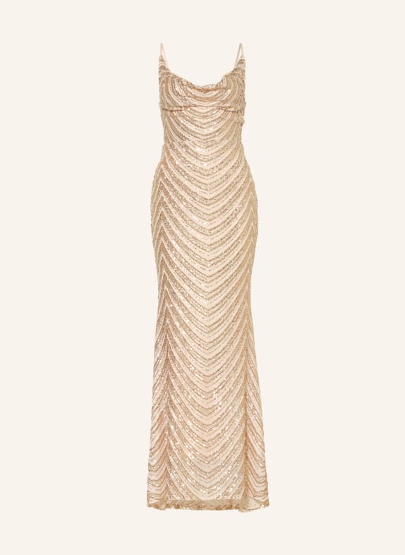 LIPSY Večerní šaty s flitry ZLATÁ