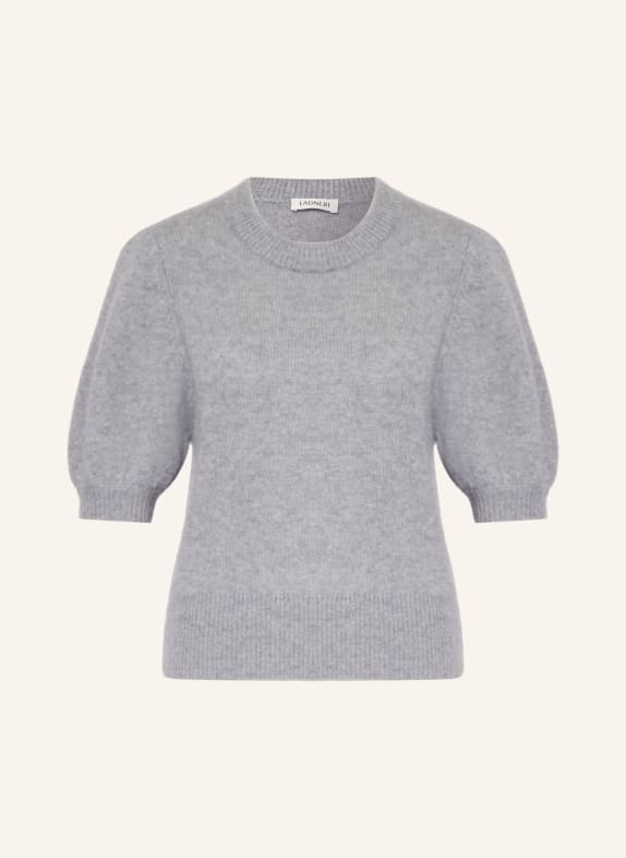 LADNERI Pletené tričko POUPETTE z kašmíru ŠEDÁ