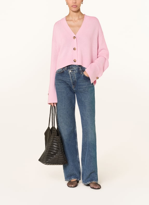 LADNERI Vest PALAIS met kasjmier ROZE
